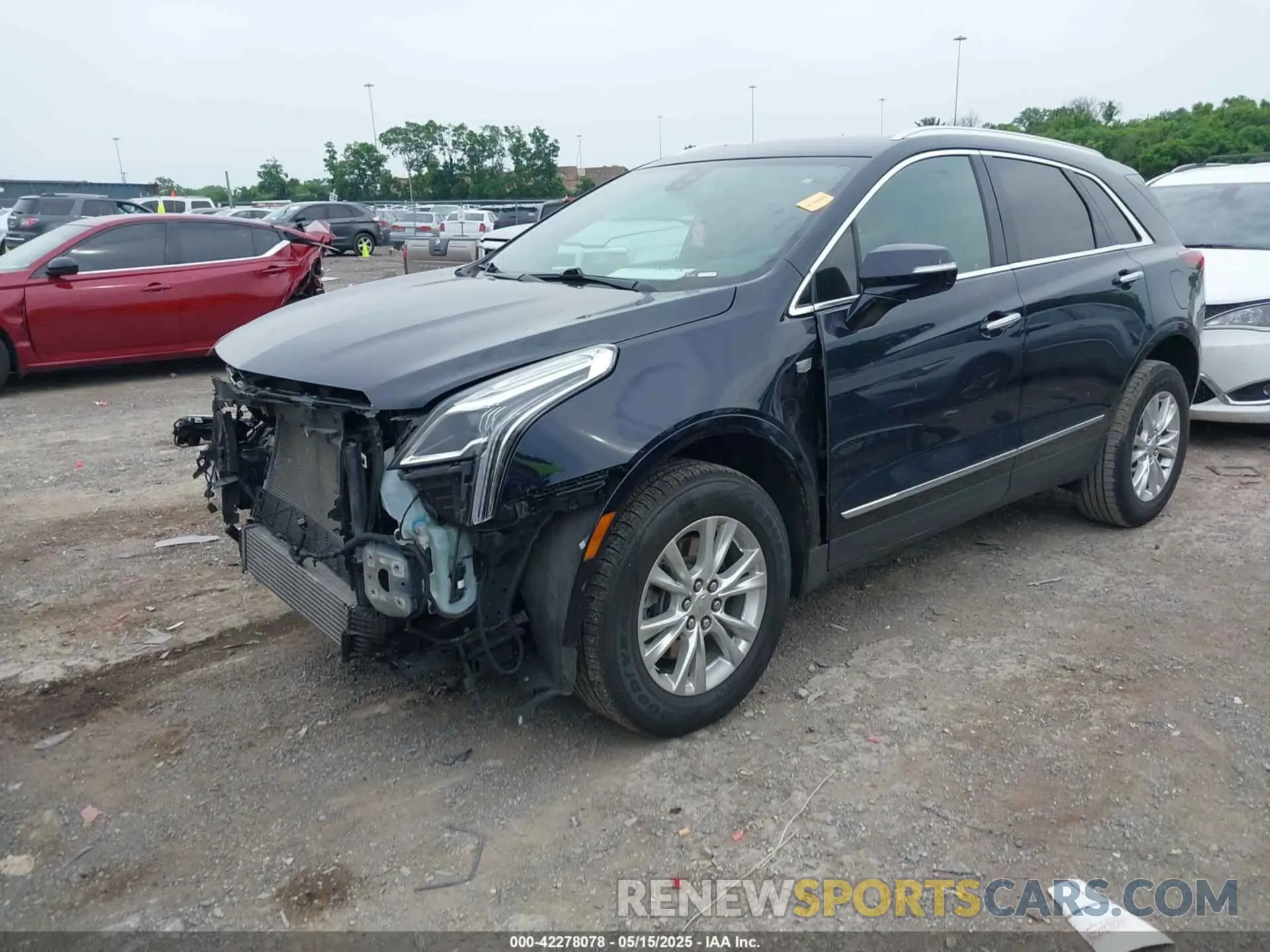 2 Photograph of a damaged car 1GYKNAR42MZ131870 CADILLAC XT5 2021