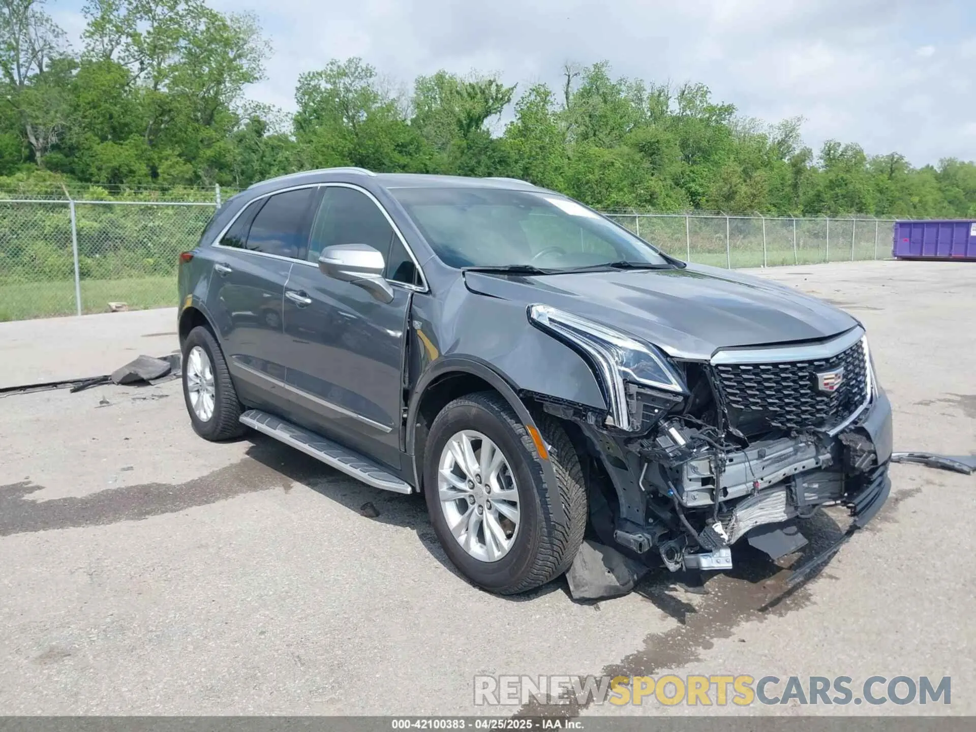 1 Photograph of a damaged car 1GYKNAR48MZ110599 CADILLAC XT5 2021