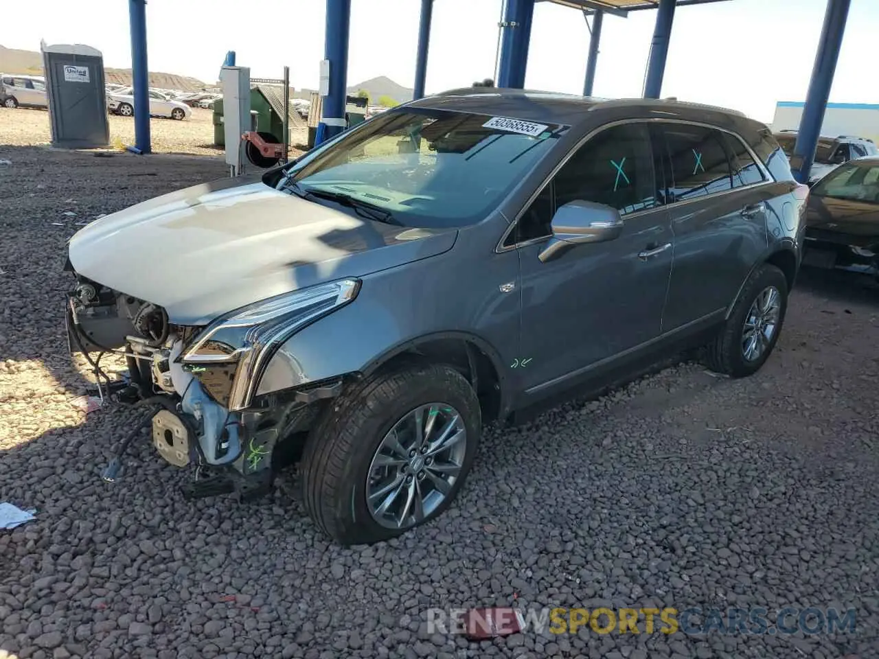 1 Photograph of a damaged car 1GYKNCRS1MZ109854 CADILLAC XT5 2021