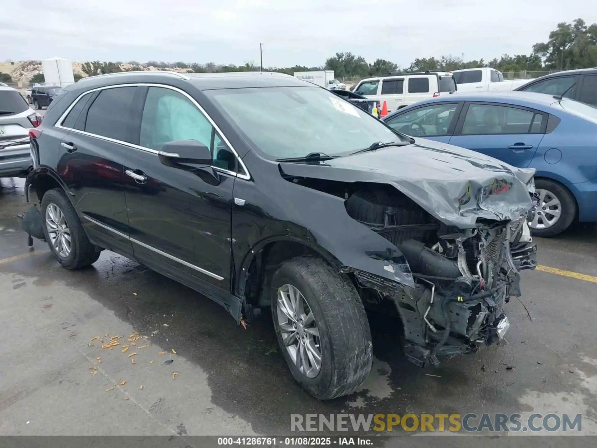 1 Photograph of a damaged car 1GYKNCRS3MZ103893 CADILLAC XT5 2021