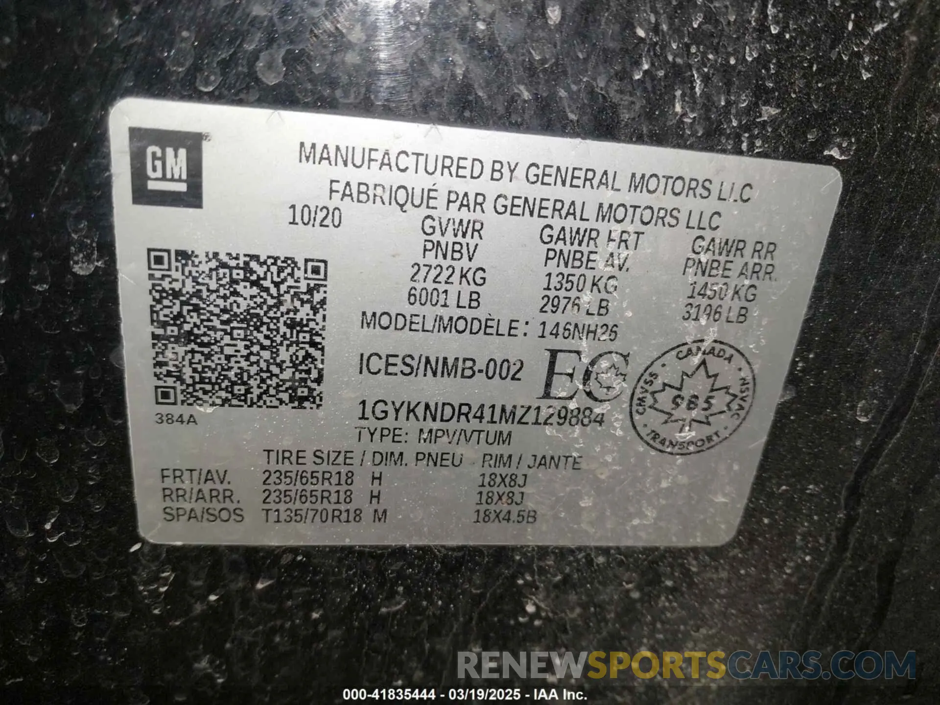 9 Photograph of a damaged car 1GYKNDR41MZ129884 CADILLAC XT5 2021