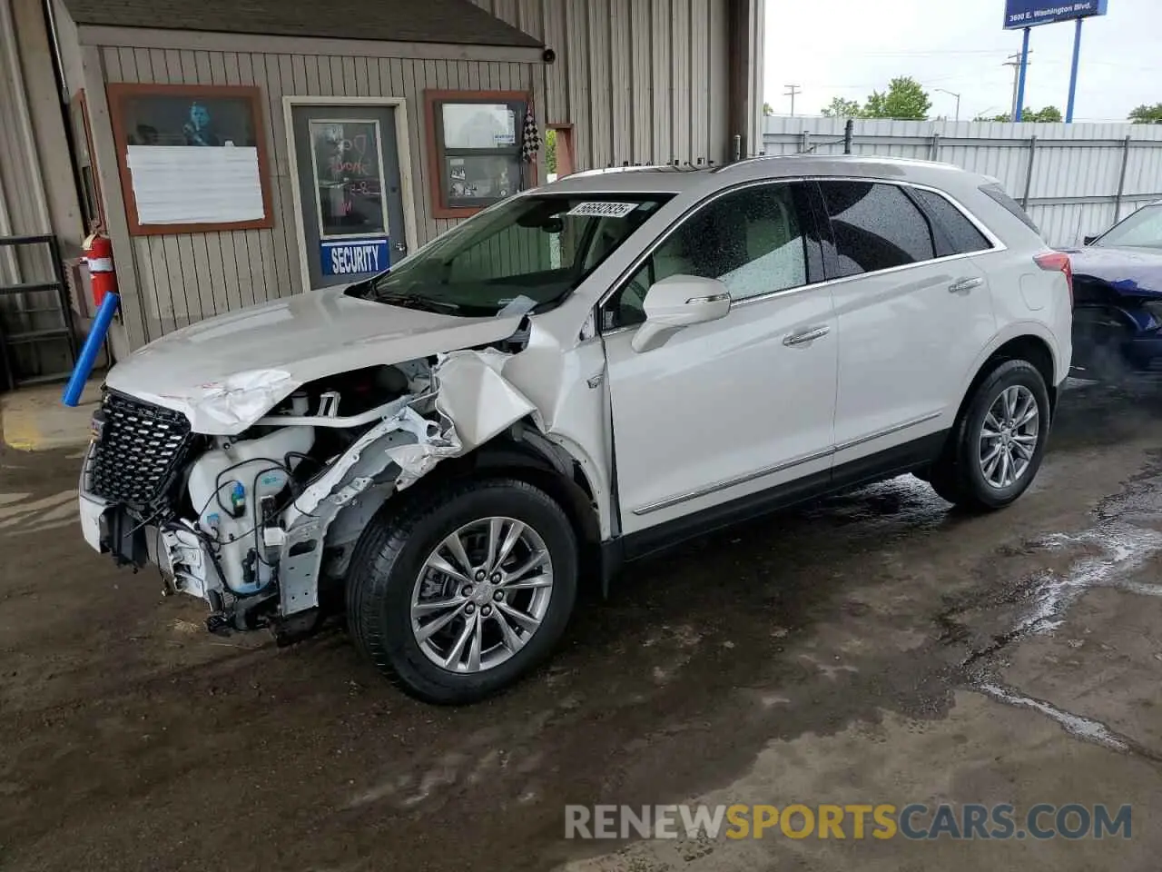 1 Photograph of a damaged car 1GYKNDRS1MZ191350 CADILLAC XT5 2021