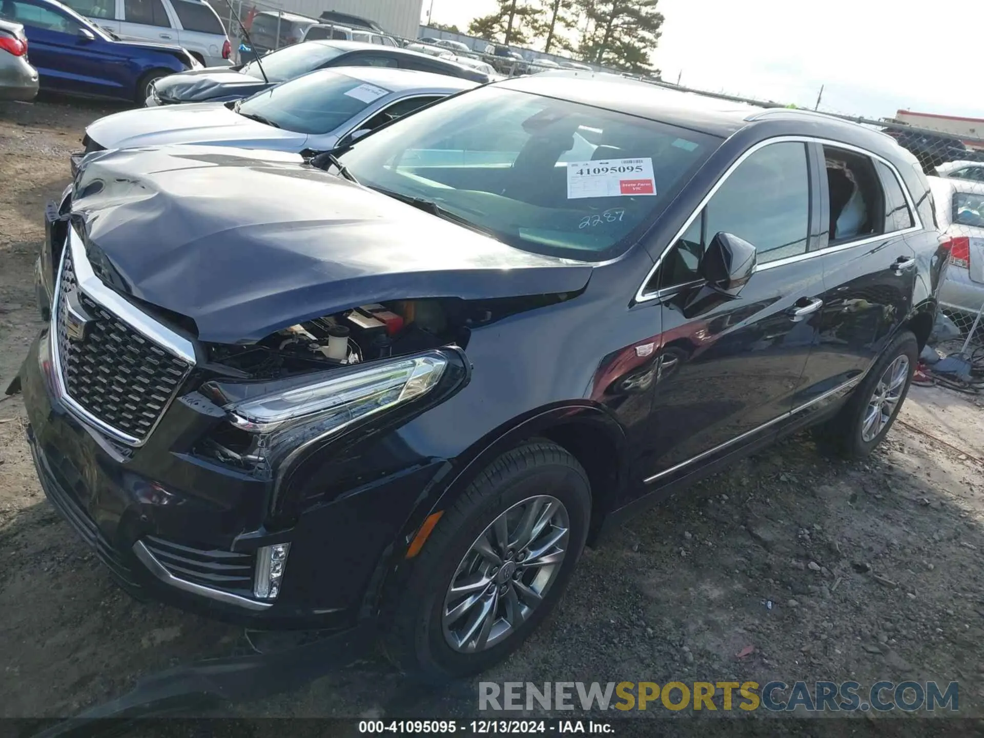 2 Photograph of a damaged car 1GYKNDRS5MZ122287 CADILLAC XT5 2021