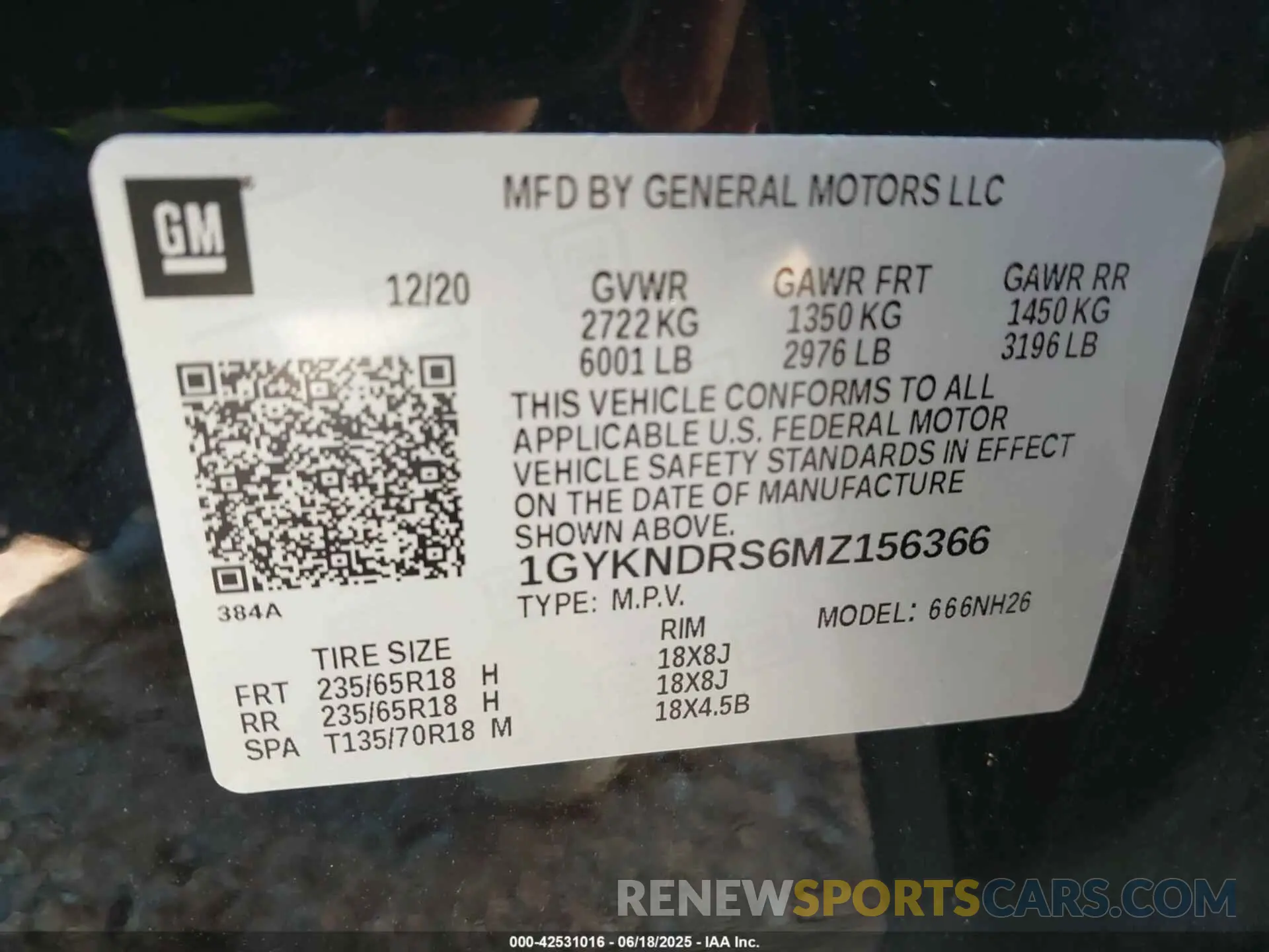 9 Photograph of a damaged car 1GYKNDRS6MZ156366 CADILLAC XT5 2021