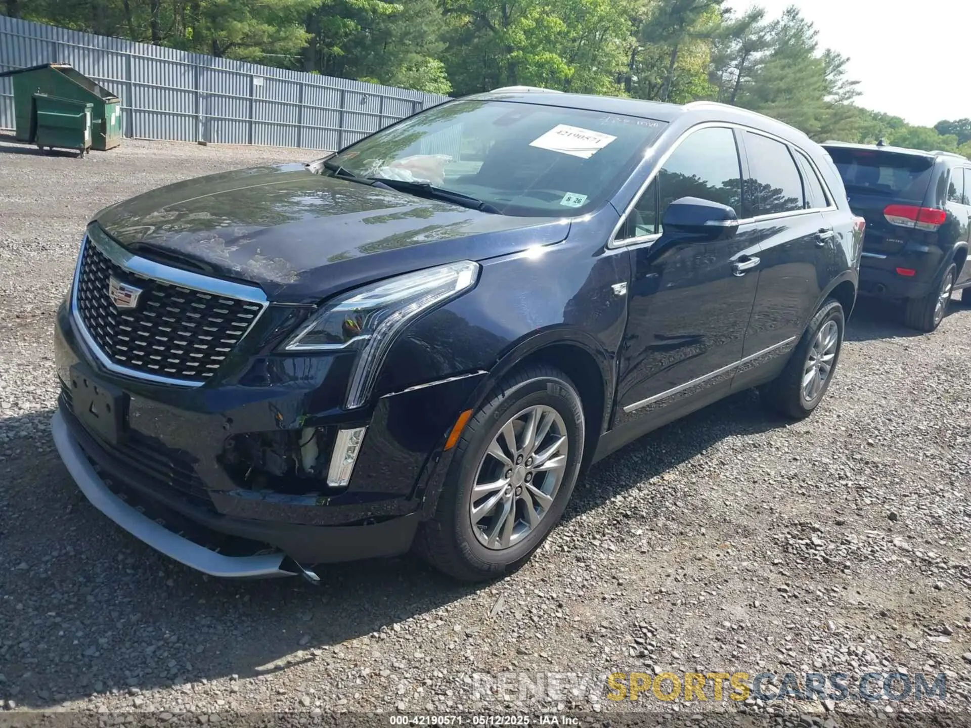 2 Photograph of a damaged car 1GYKNDRS8MZ217572 CADILLAC XT5 2021