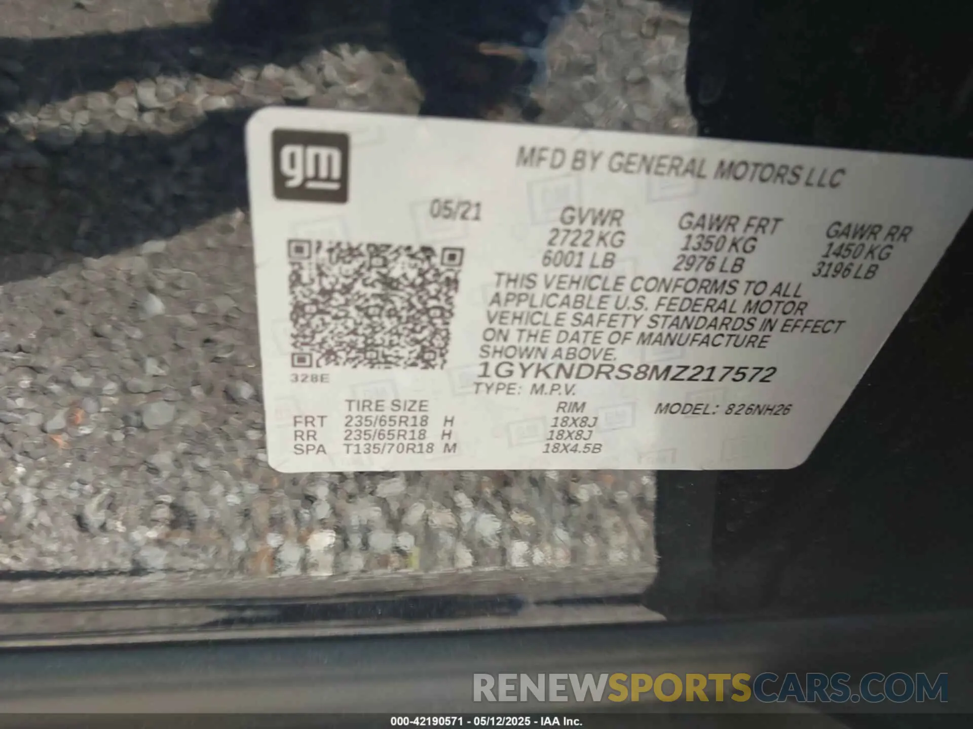 9 Photograph of a damaged car 1GYKNDRS8MZ217572 CADILLAC XT5 2021