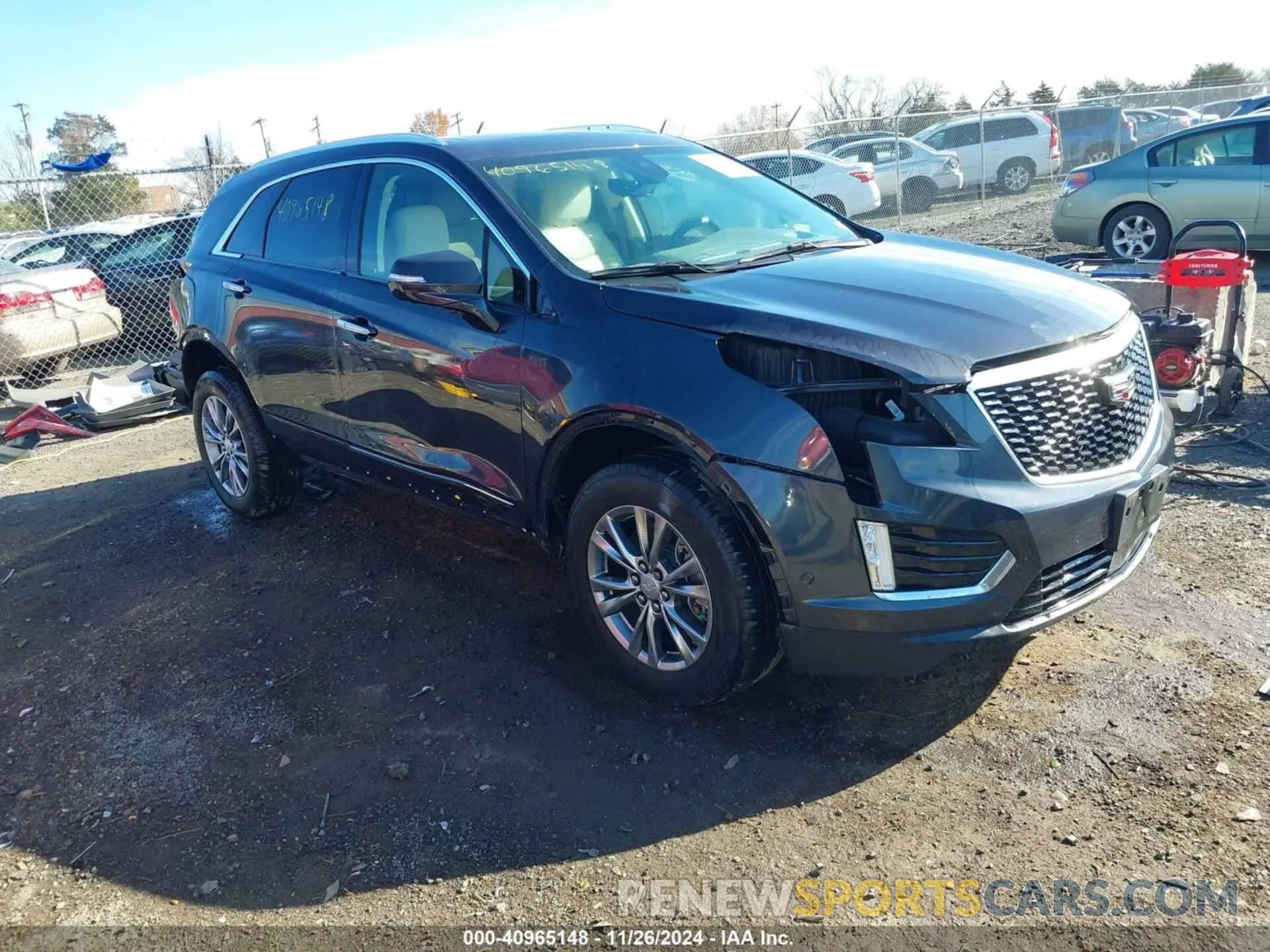 1 Photograph of a damaged car 1GYKNDRSXMZ170187 CADILLAC XT5 2021