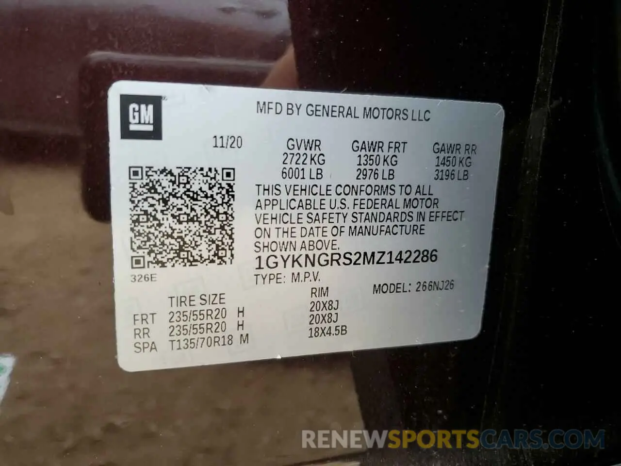13 Photograph of a damaged car 1GYKNGRS2MZ142286 CADILLAC XT5 2021