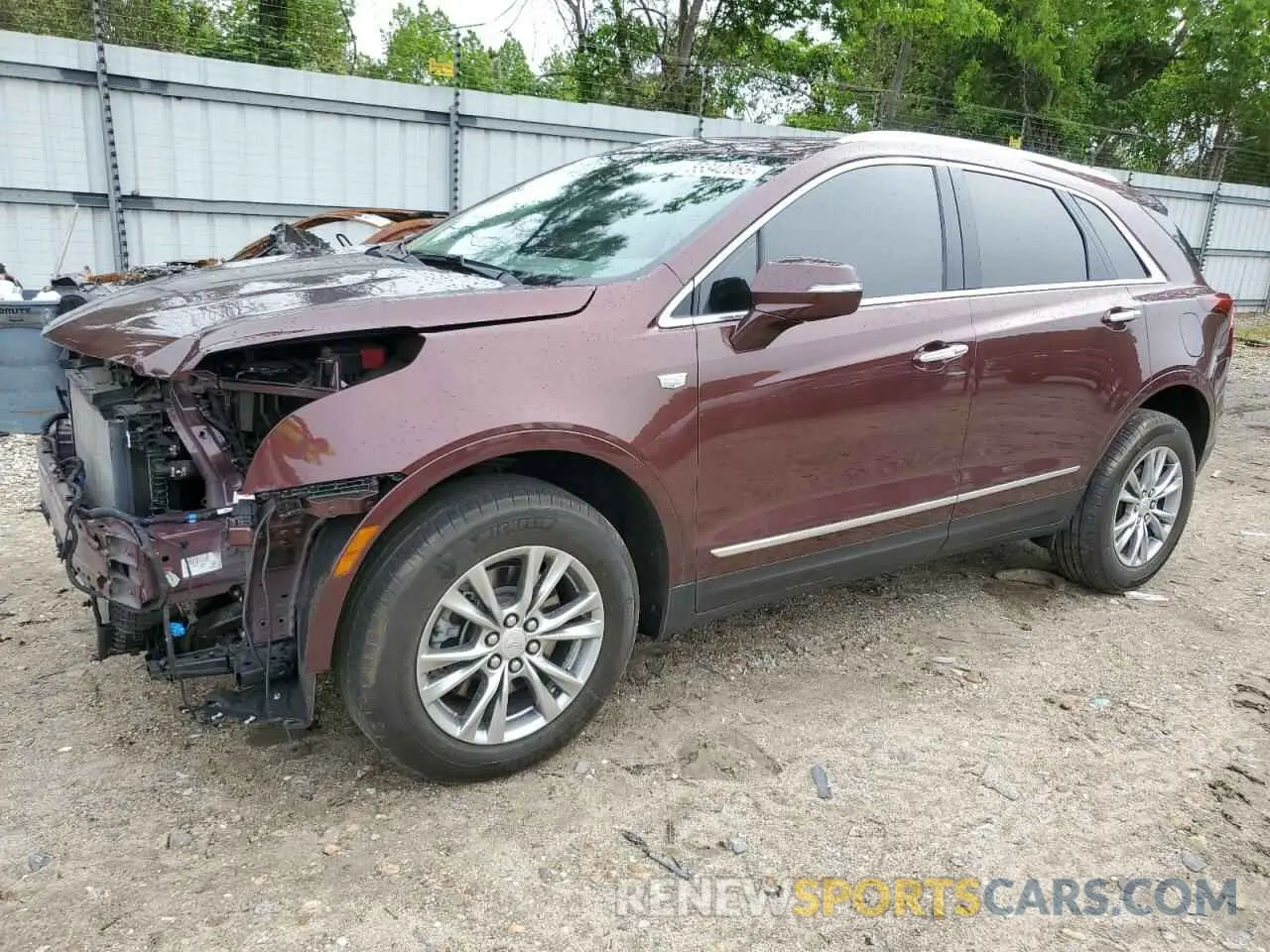 1 Photograph of a damaged car 1GYKNCR40NZ127684 CADILLAC XT5 2022