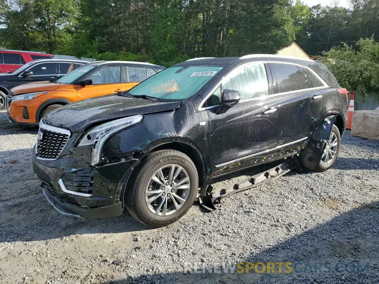 1 Photograph of a damaged car 1GYKNDRS8NZ114427 CADILLAC XT5 2022