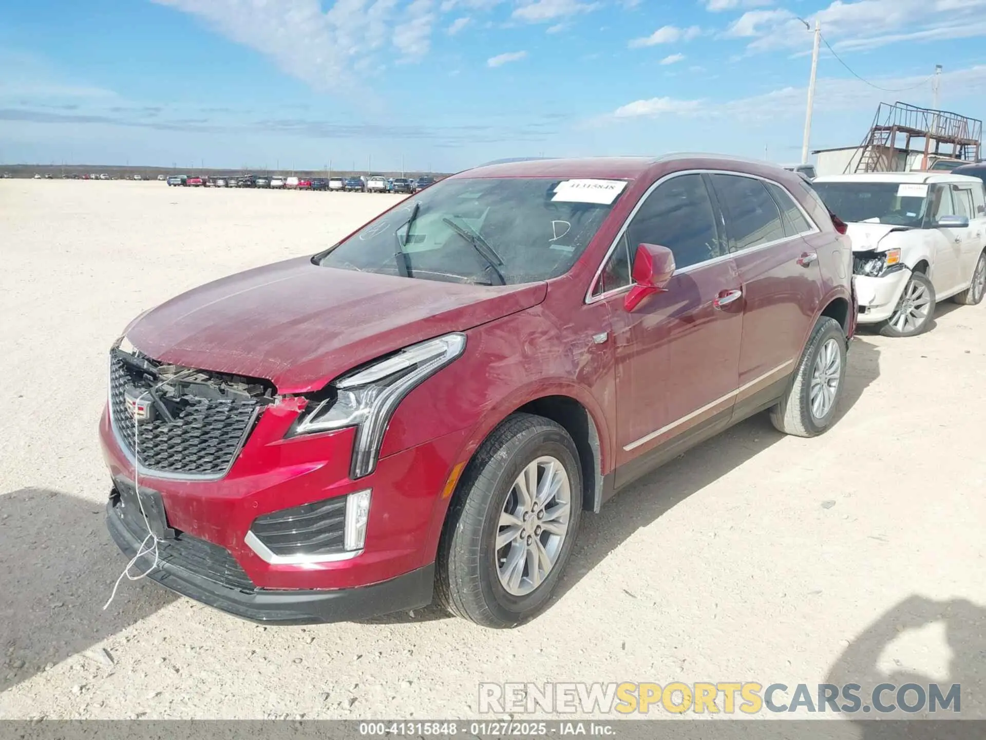 2 Photograph of a damaged car 1GYKNAR42PZ147121 CADILLAC XT5 2023
