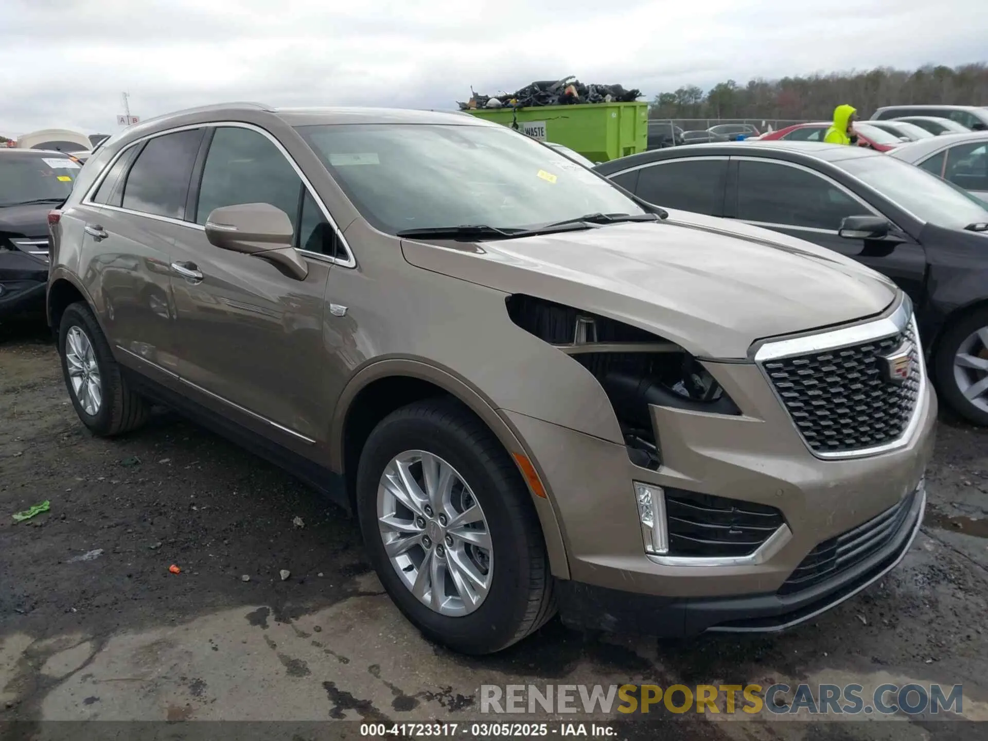 1 Photograph of a damaged car 1GYKNAR45PZ140440 CADILLAC XT5 2023