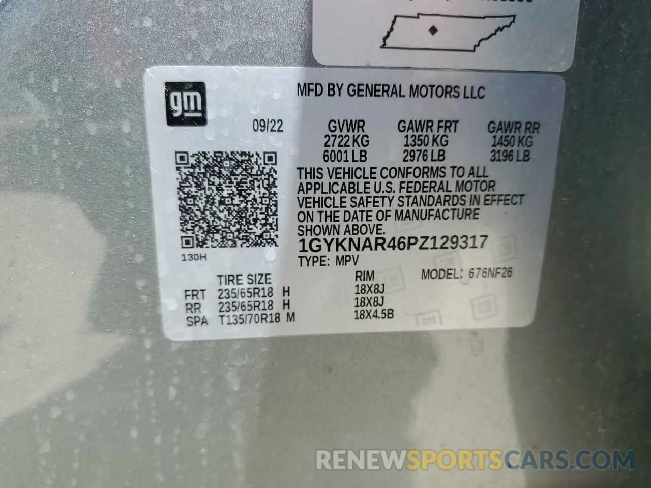 14 Photograph of a damaged car 1GYKNAR46PZ129317 CADILLAC XT5 2023