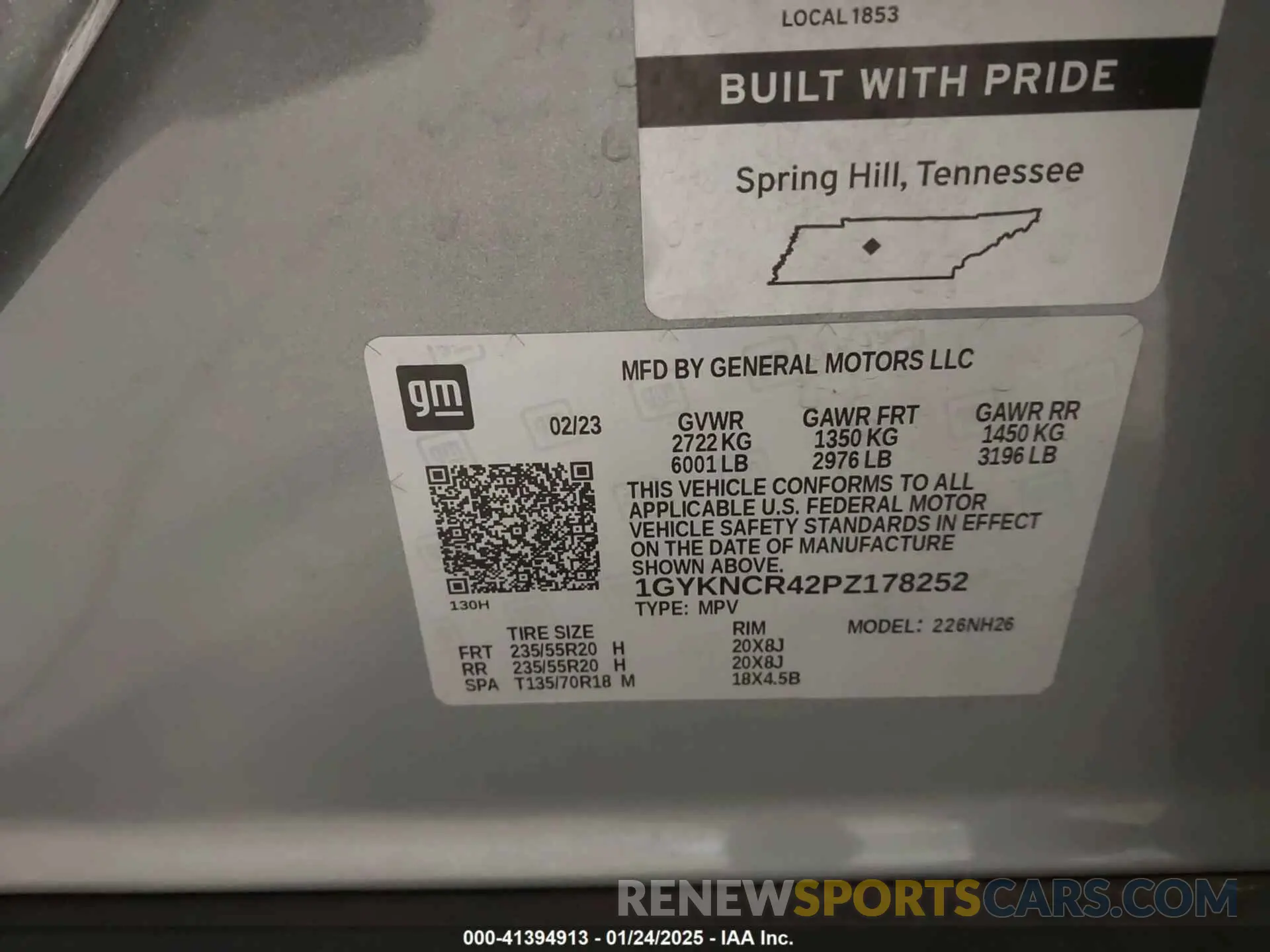 9 Photograph of a damaged car 1GYKNCR42PZ178252 CADILLAC XT5 2023