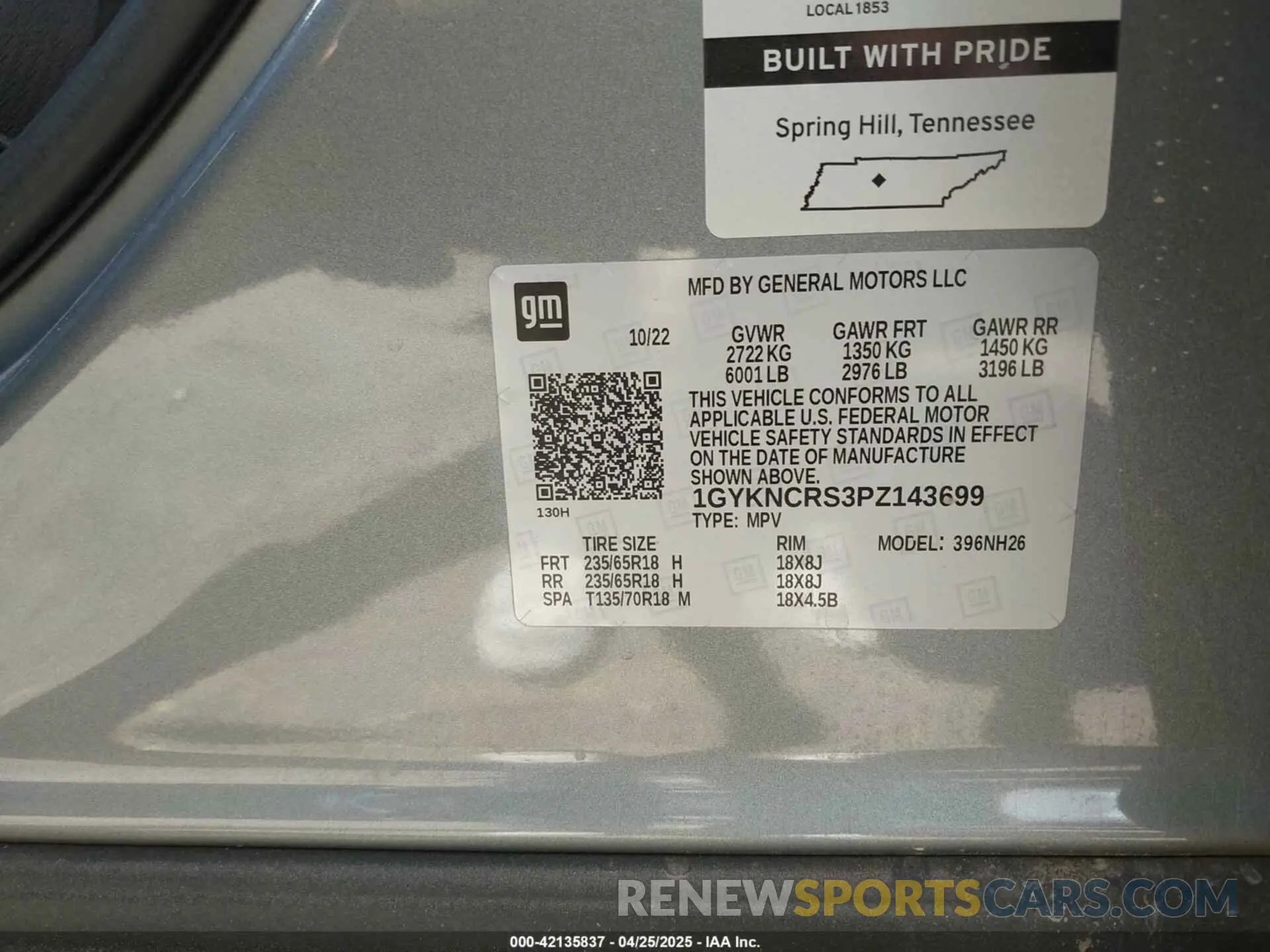 9 Photograph of a damaged car 1GYKNCRS3PZ143699 CADILLAC XT5 2023
