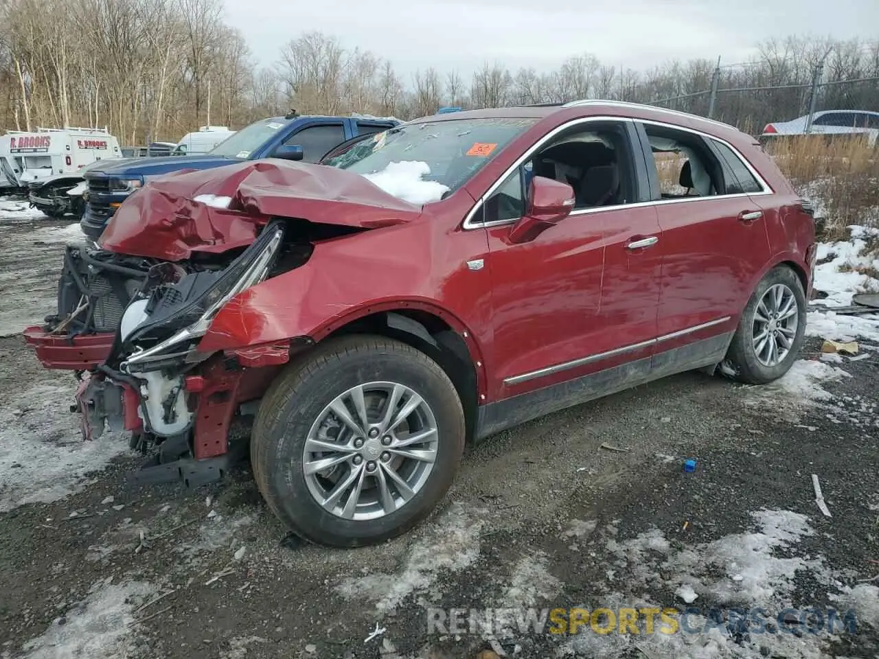 1 Photograph of a damaged car 1GYKNDRSXPZ142488 CADILLAC XT5 2023