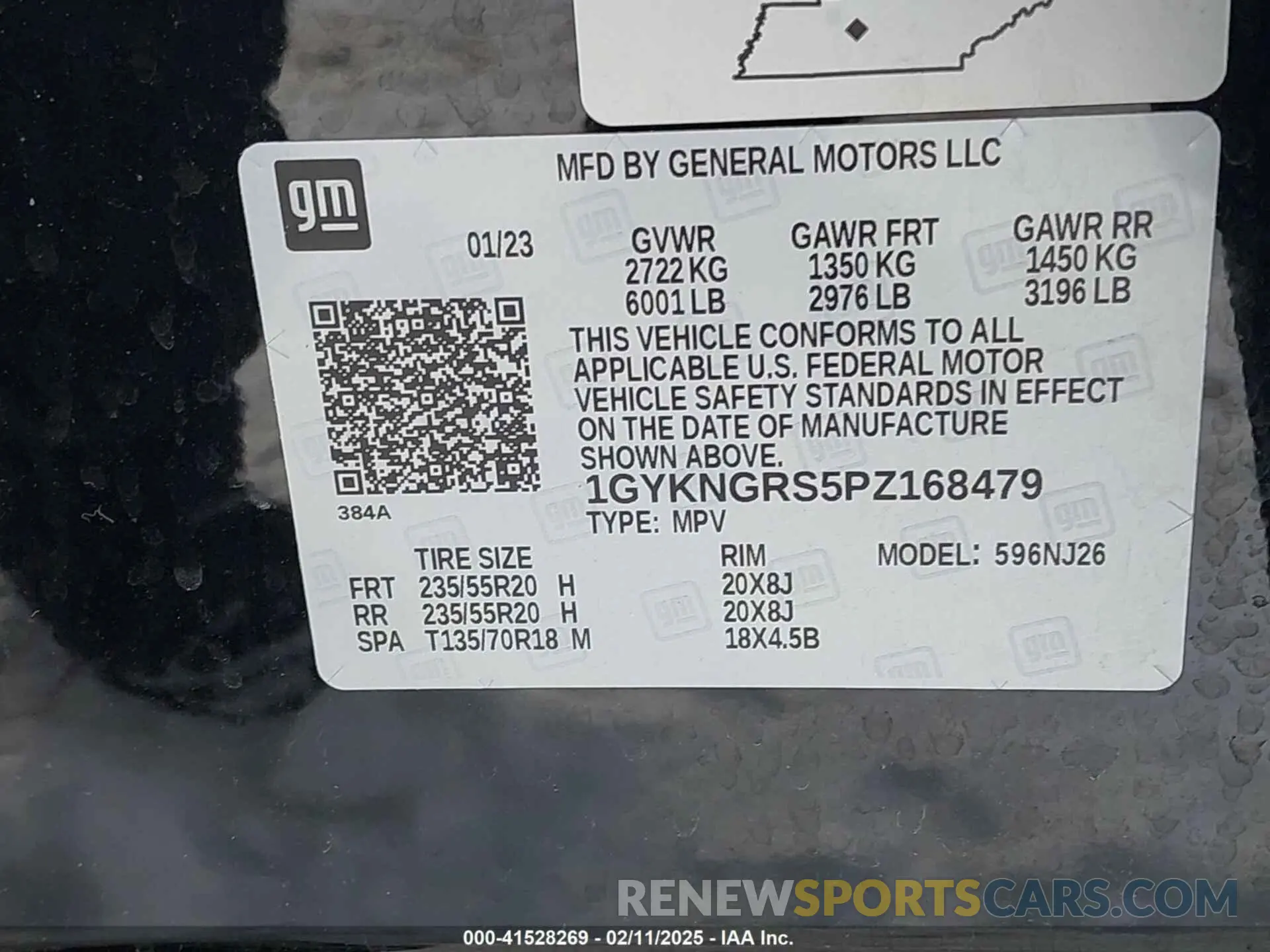 9 Photograph of a damaged car 1GYKNGRS5PZ168479 CADILLAC XT5 2023