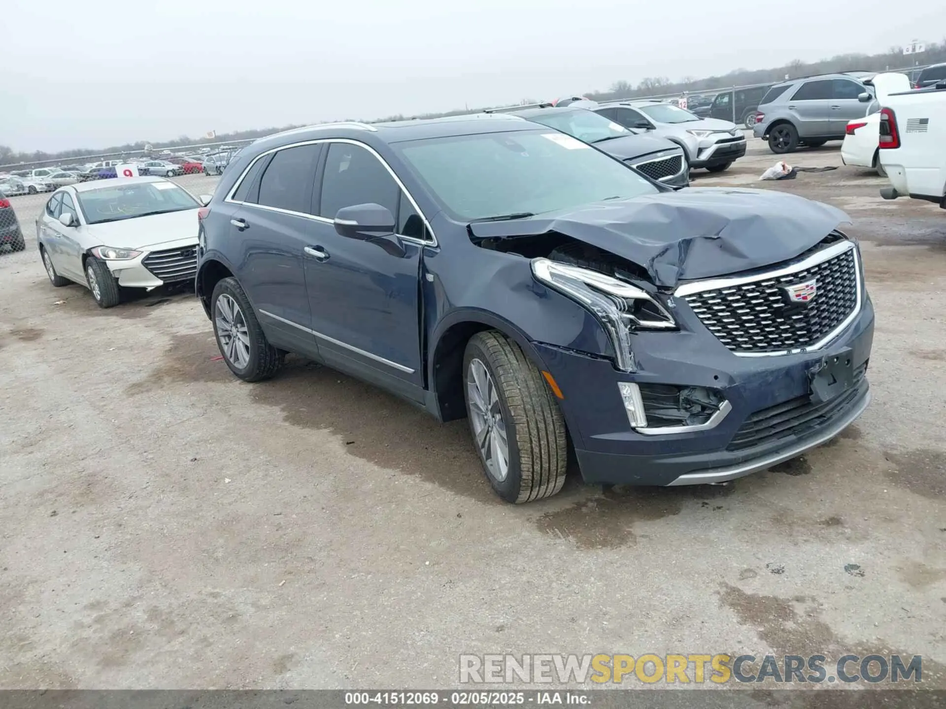 1 Photograph of a damaged car 1GYKNCR47RZ755652 CADILLAC XT5 2024