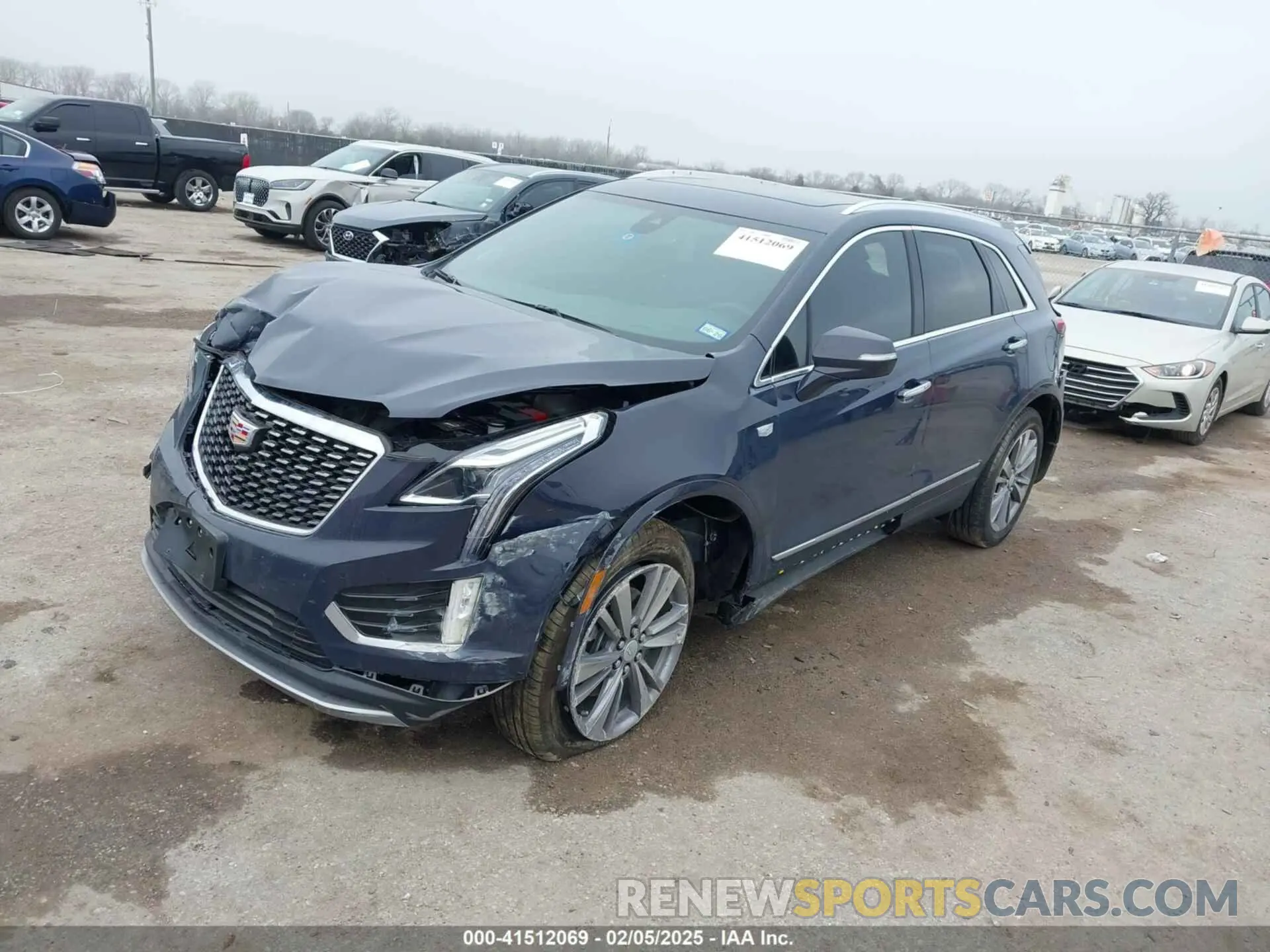 2 Photograph of a damaged car 1GYKNCR47RZ755652 CADILLAC XT5 2024