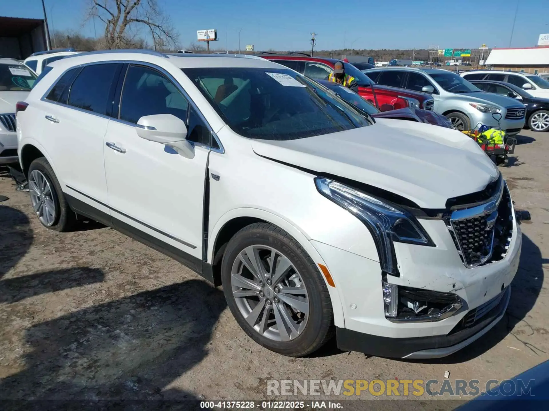 1 Photograph of a damaged car 1GYKNCRS2RZ743715 CADILLAC XT5 2024