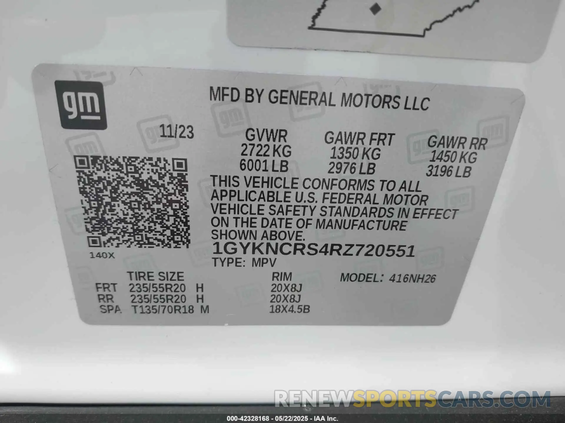 9 Photograph of a damaged car 1GYKNCRS4RZ720551 CADILLAC XT5 2024