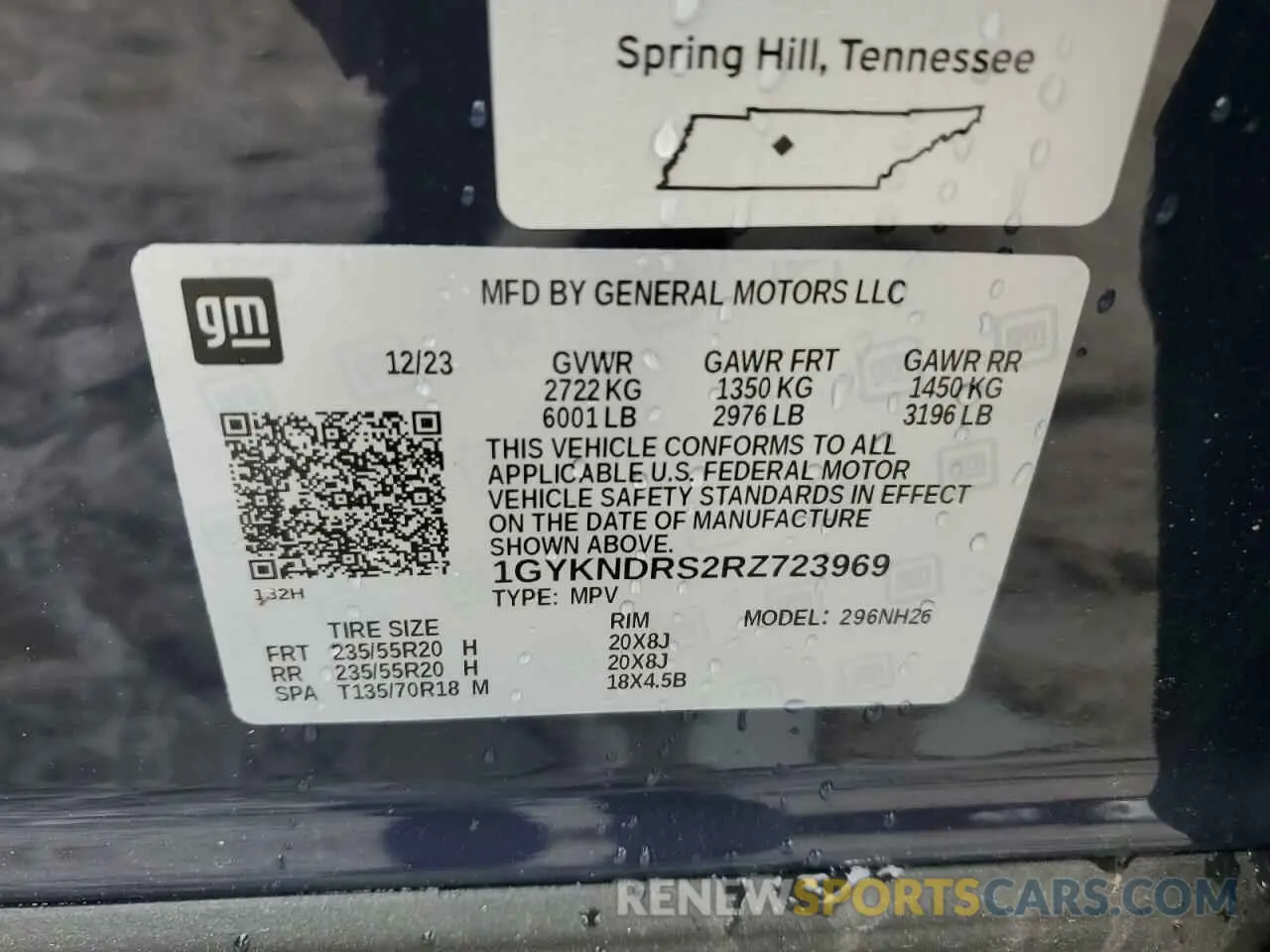 15 Photograph of a damaged car 1GYKNDRS2RZ723969 CADILLAC XT5 2024