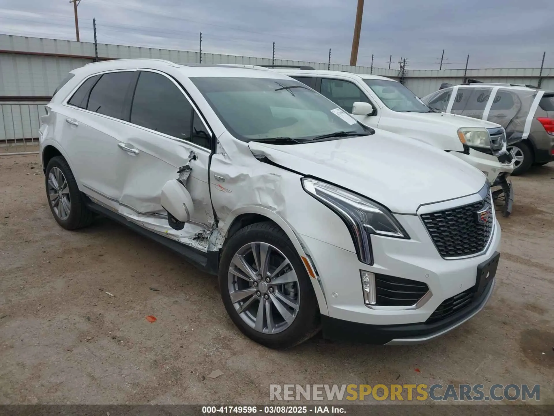 1 Photograph of a damaged car 1GYKNERSXRZ707816 CADILLAC XT5 2024