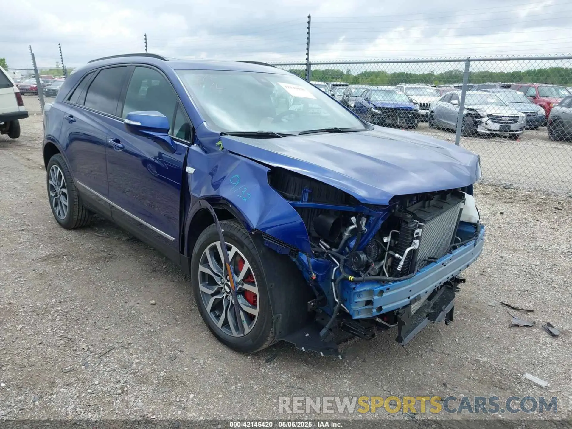 1 Photograph of a damaged car 1GYKNHRS2RZ755070 CADILLAC XT5 2024