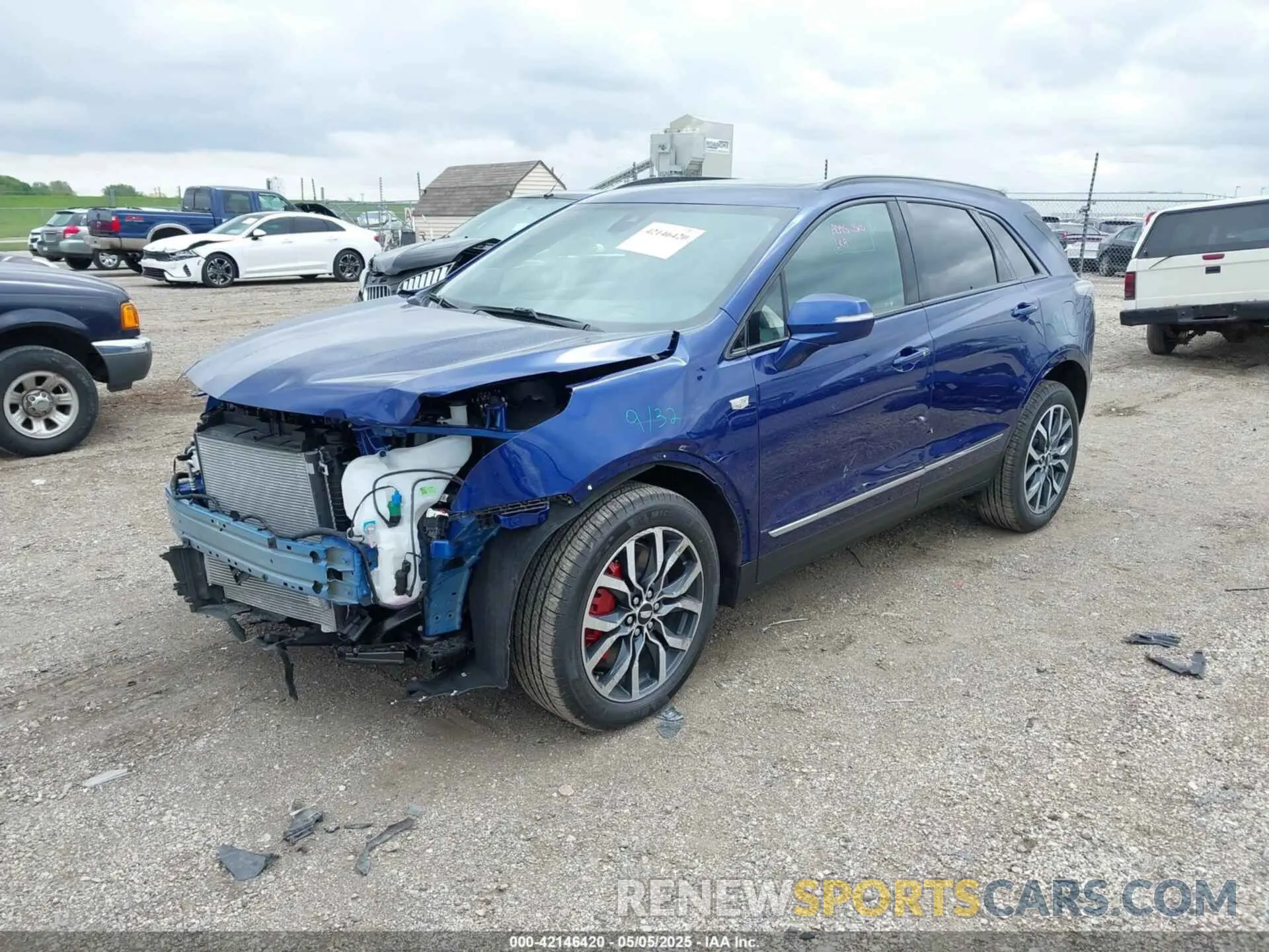 2 Photograph of a damaged car 1GYKNHRS2RZ755070 CADILLAC XT5 2024