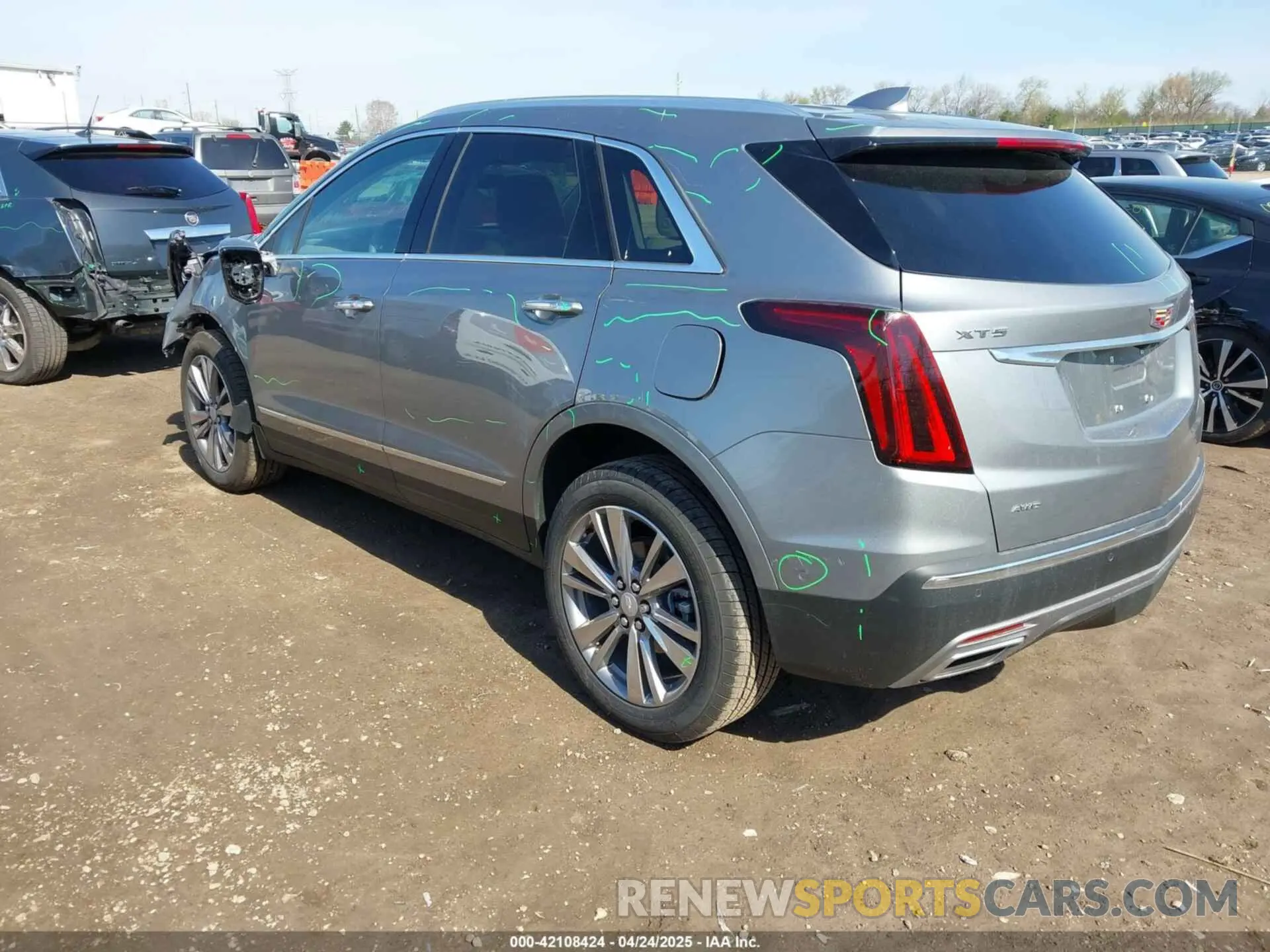 3 Photograph of a damaged car 1GYKNDRS7SZ128931 CADILLAC XT5 2025