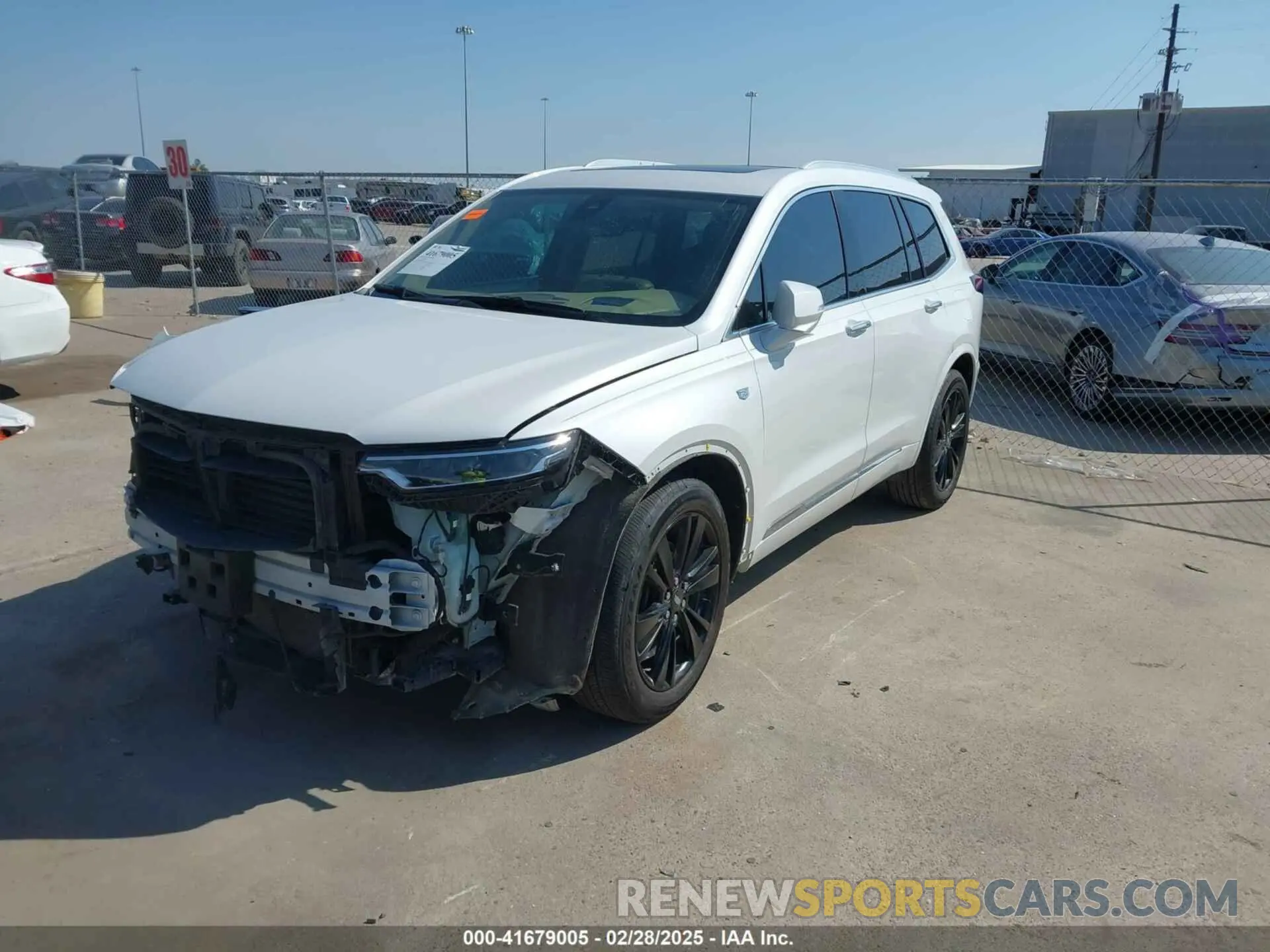 2 Photograph of a damaged car 1GYKPERS1LZ103976 CADILLAC XT6 2020