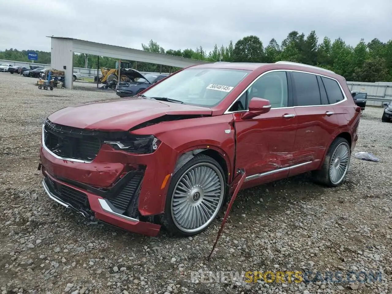1 Photograph of a damaged car 1GYKPCRSXMZ218341 CADILLAC XT6 2021