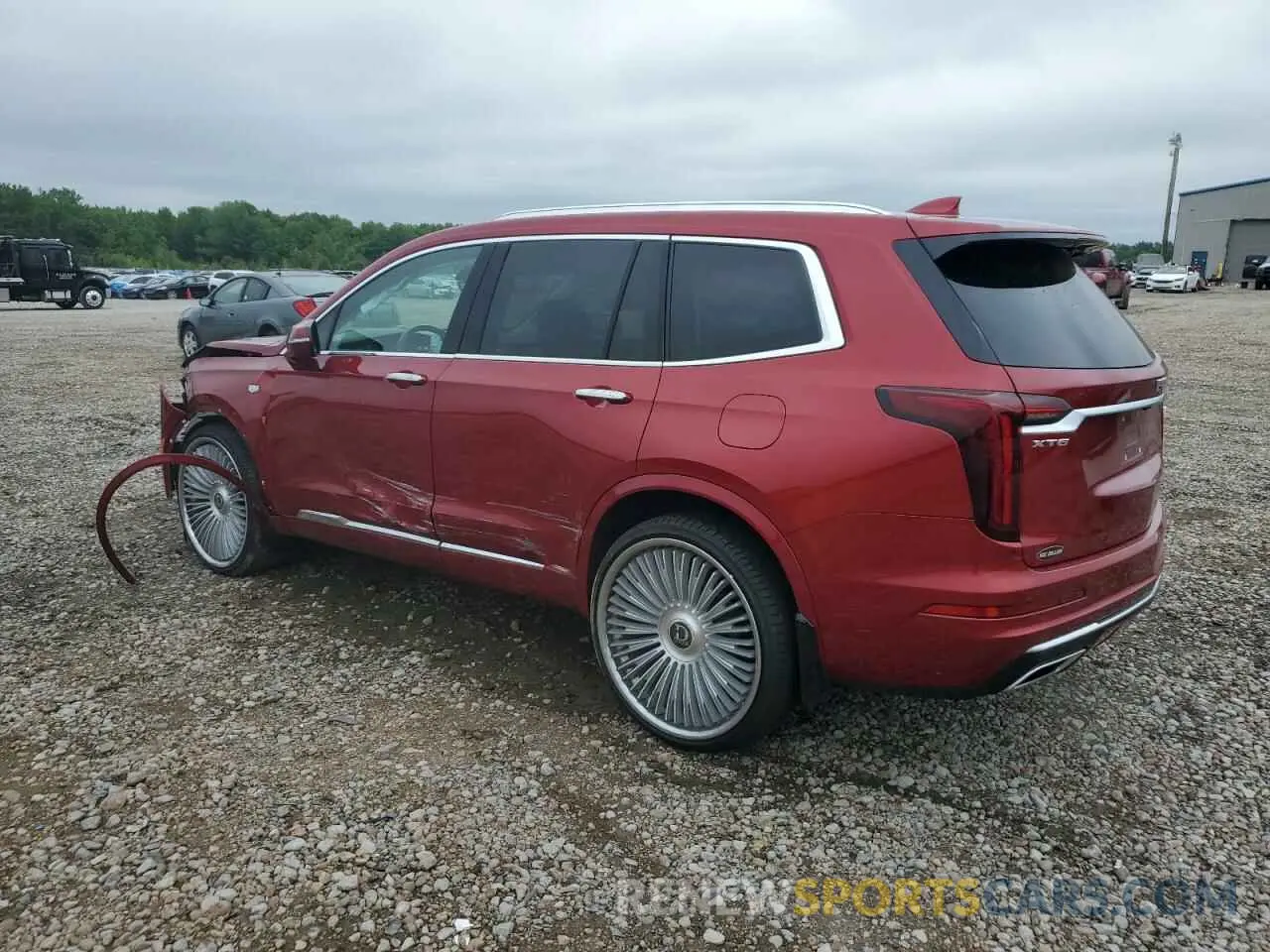2 Photograph of a damaged car 1GYKPCRSXMZ218341 CADILLAC XT6 2021
