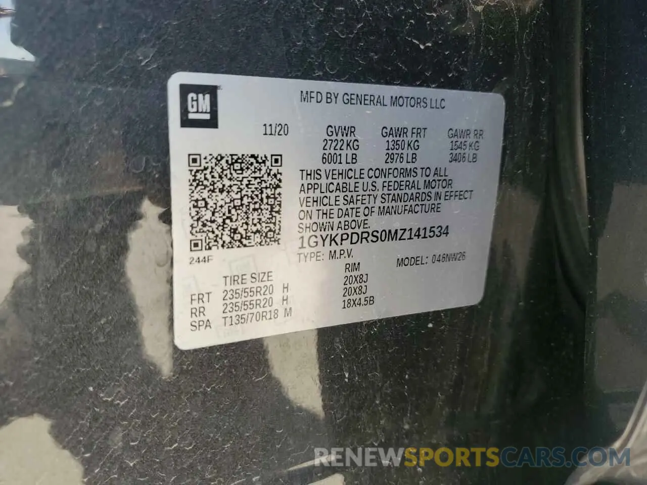 15 Photograph of a damaged car 1GYKPDRS0MZ141534 CADILLAC XT6 2021
