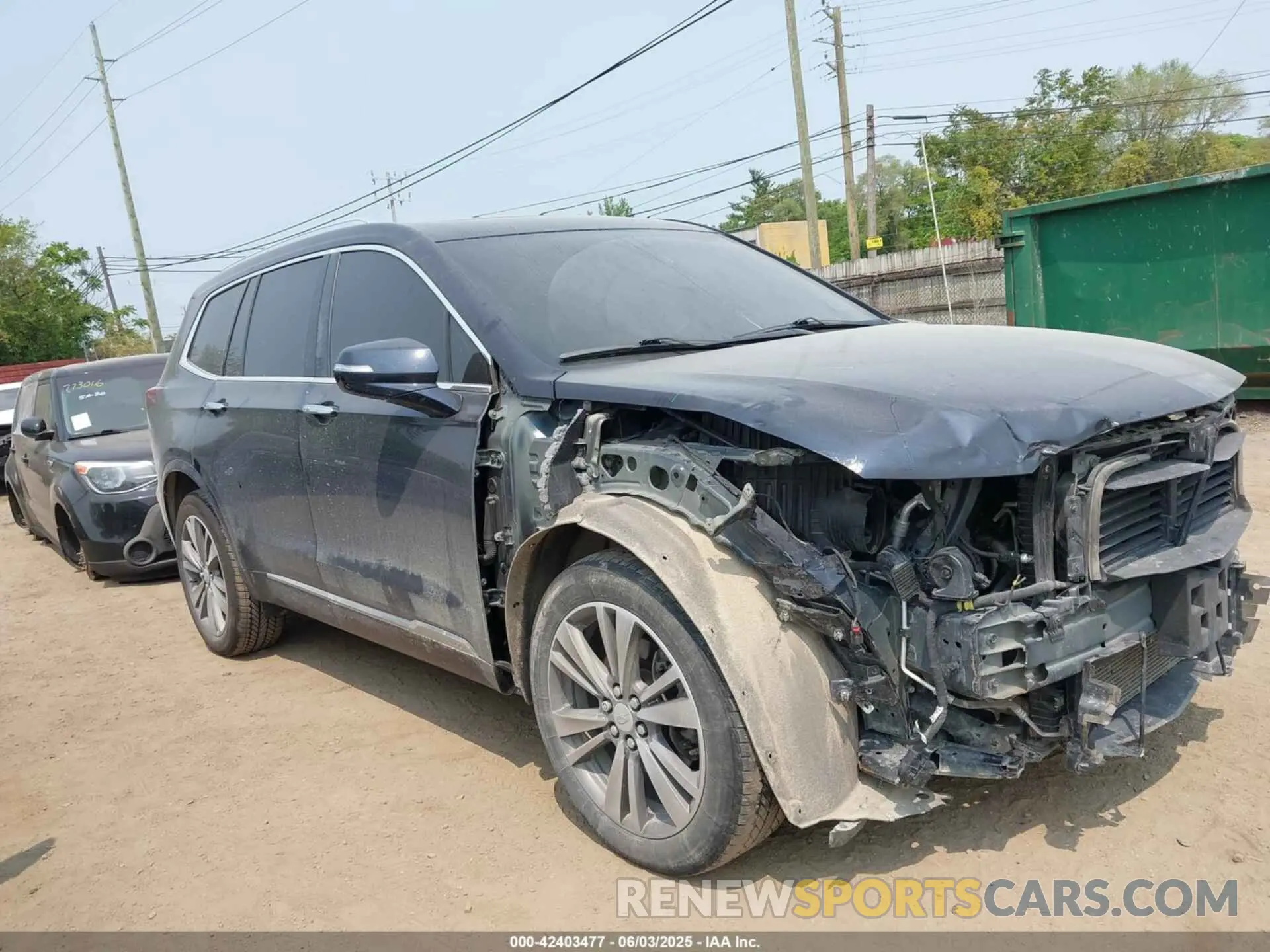 1 Photograph of a damaged car 1GYKPDRS7MZ122673 CADILLAC XT6 2021