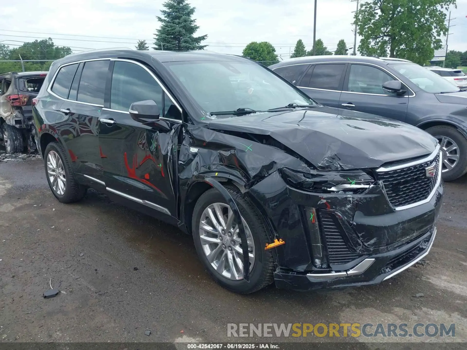 1 Photograph of a damaged car 1GYKPDRS6NZ156380 CADILLAC XT6 2022