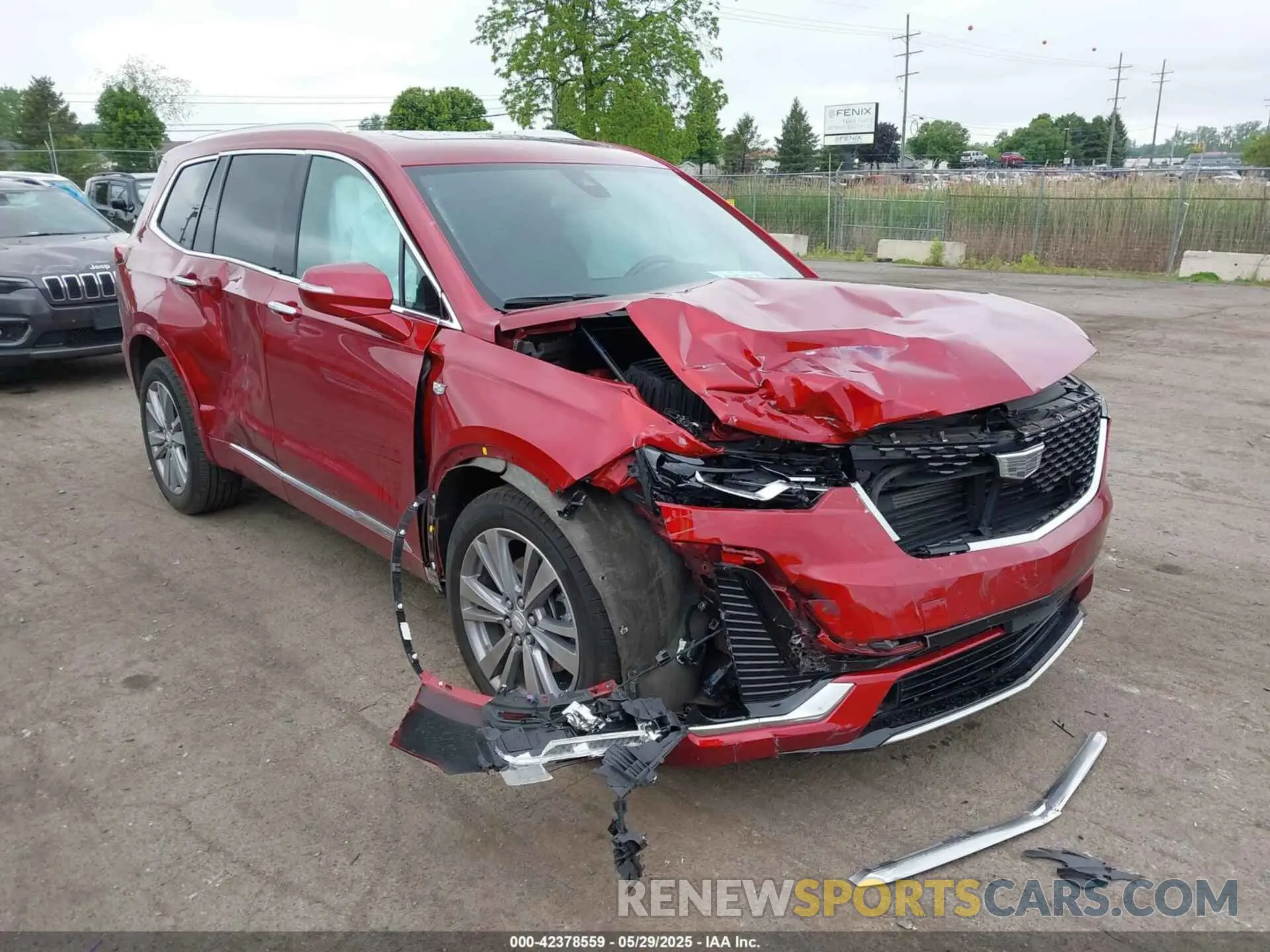 1 Photograph of a damaged car 1GYKPDRSXRZ724989 CADILLAC XT6 2024