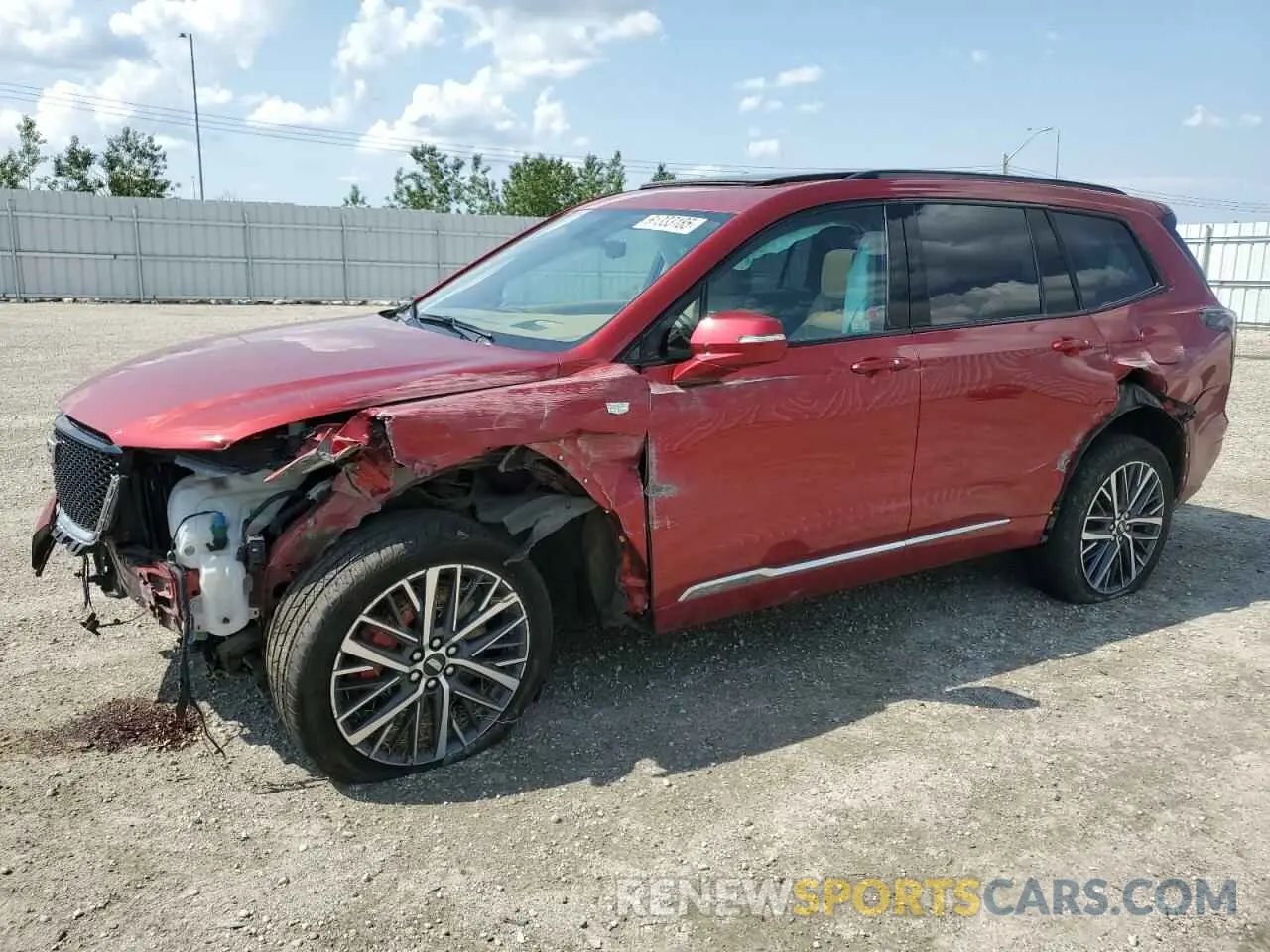 1 Photograph of a damaged car 1GYKPHRS0RZ724524 CADILLAC XT6 2024