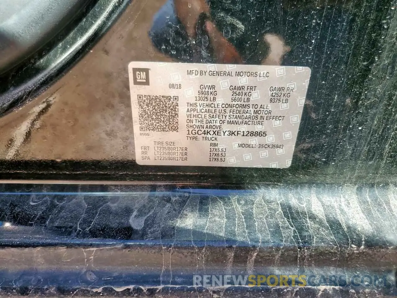 12 Photograph of a damaged car 1GC4KXEY3KF128865 CHEVROLET ALL Models 2019