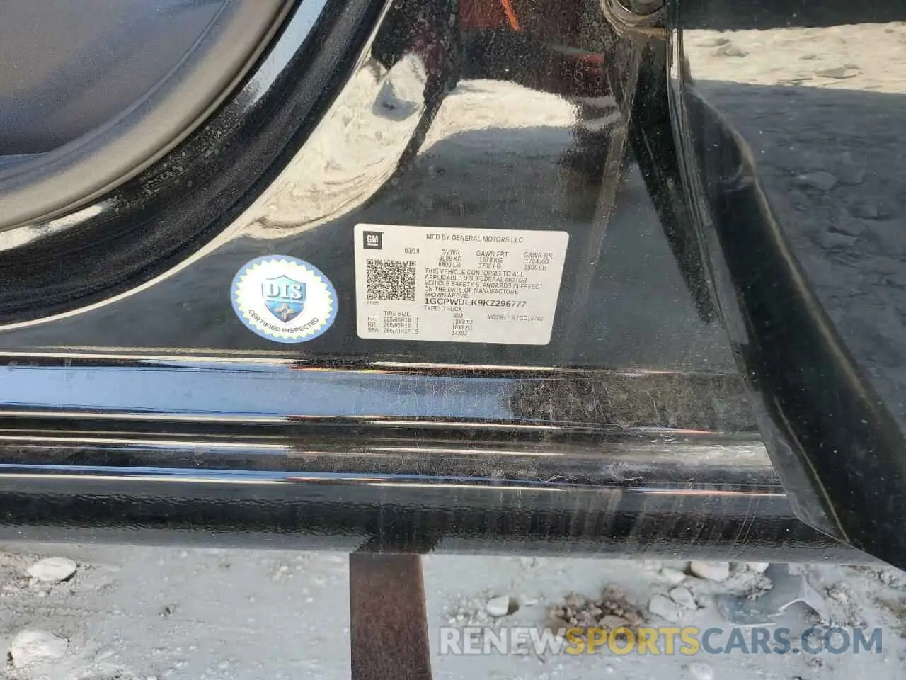 13 Photograph of a damaged car 1GCPWDEK9KZ296777 CHEVROLET ALL Models 2019