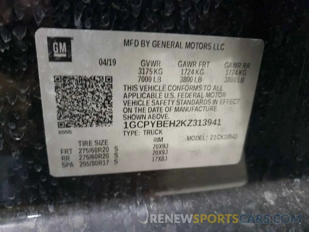 12 Photograph of a damaged car 1GCPYBEH2KZ313941 CHEVROLET ALL Models 2019