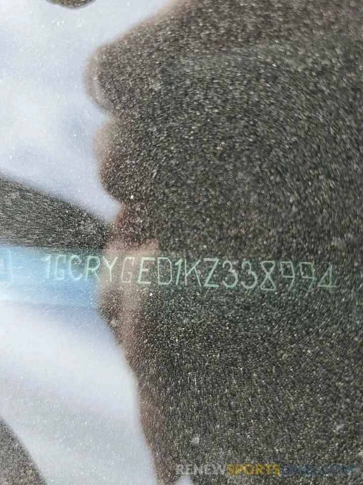12 Photograph of a damaged car 1GCRYGED1KZ338994 CHEVROLET ALL Models 2019