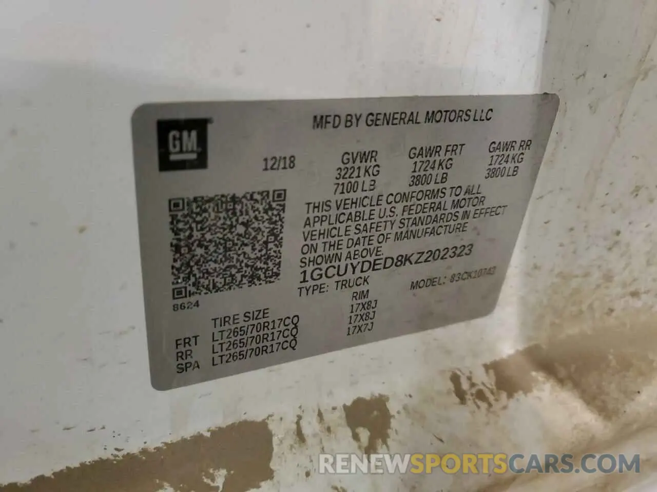 12 Photograph of a damaged car 1GCUYDED8KZ202323 CHEVROLET ALL Models 2019