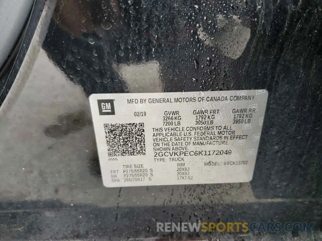 12 Photograph of a damaged car 2GCVKPEC6K1172049 CHEVROLET ALL Models 2019