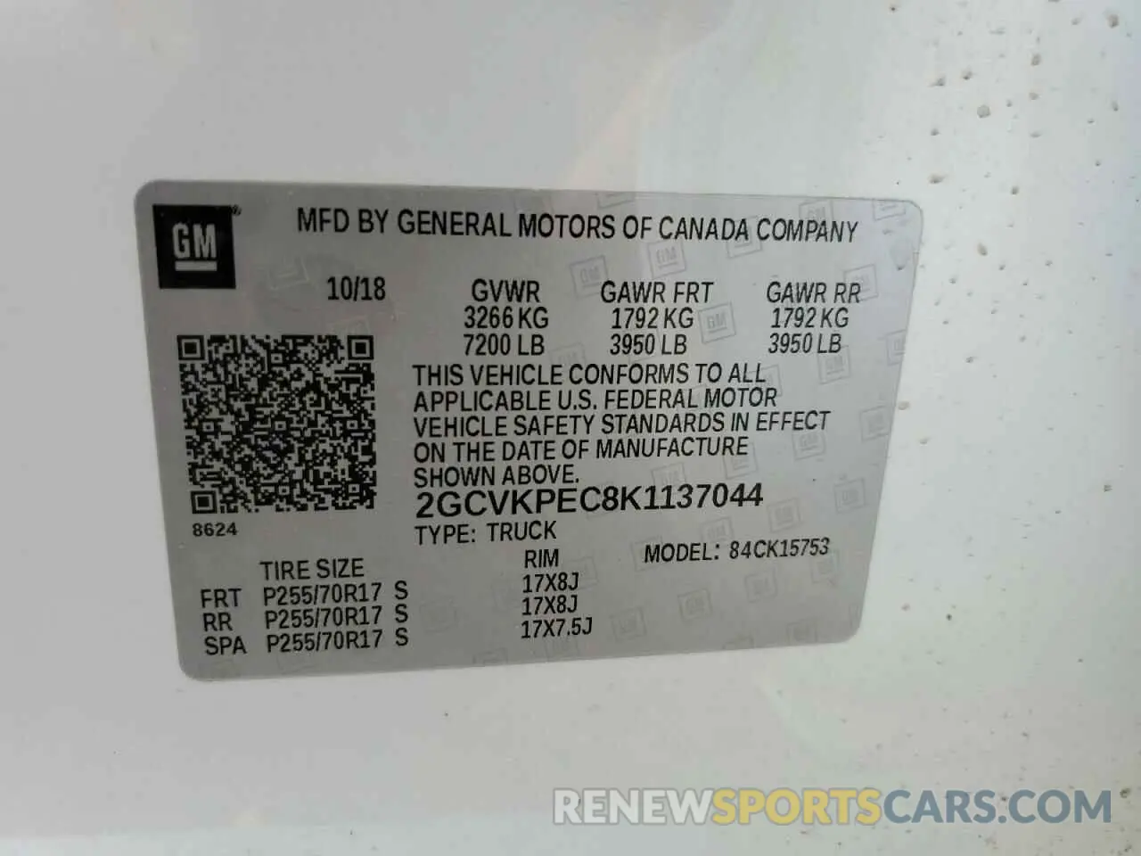 12 Photograph of a damaged car 2GCVKPEC8K1137044 CHEVROLET ALL Models 2019