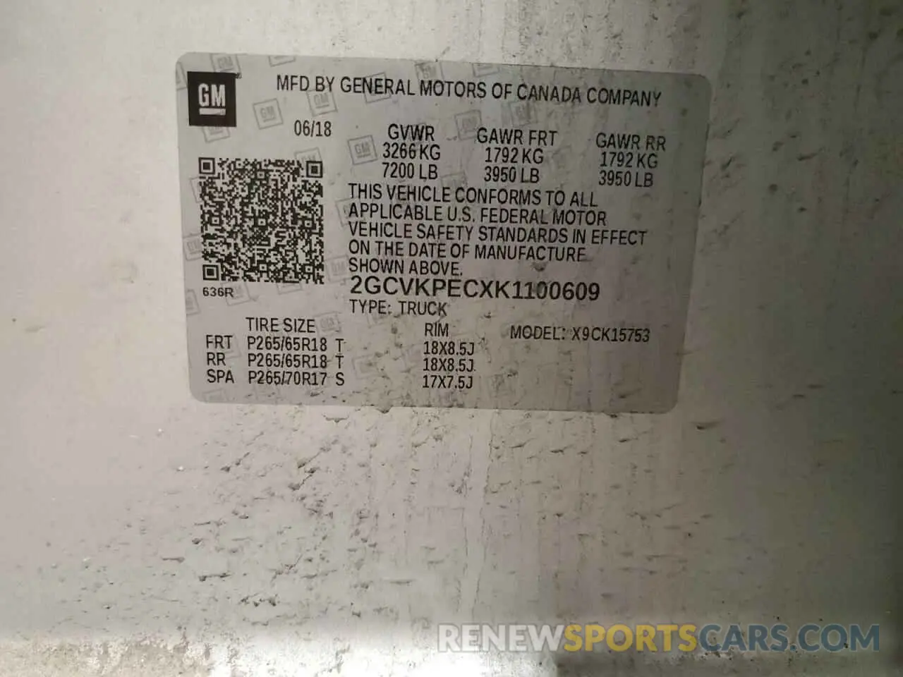 12 Photograph of a damaged car 2GCVKPECXK1100609 CHEVROLET ALL Models 2019
