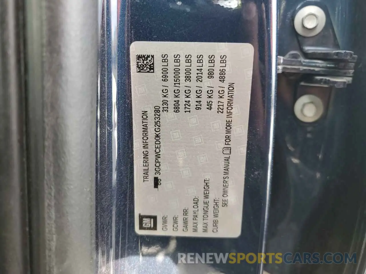 13 Photograph of a damaged car 3GCPWCED0KG253280 CHEVROLET ALL Models 2019
