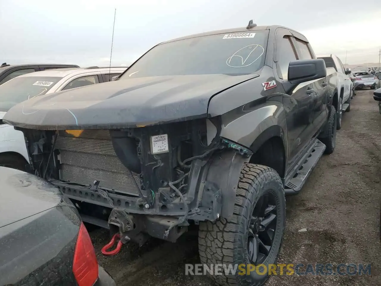 1 Photograph of a damaged car 3GCPYCEF3KG283045 CHEVROLET ALL Models 2019