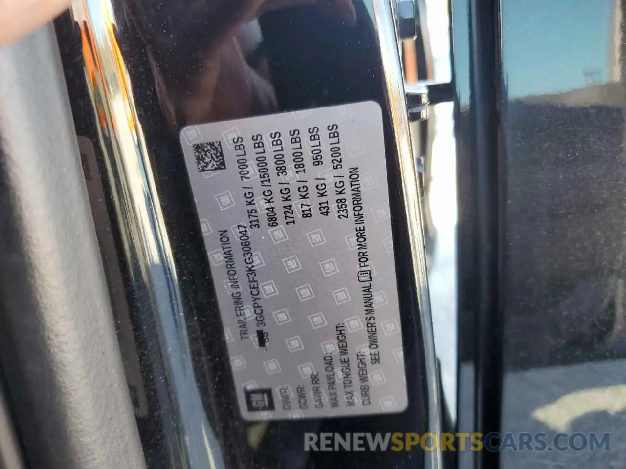 14 Photograph of a damaged car 3GCPYCEF3KG306047 CHEVROLET ALL Models 2019