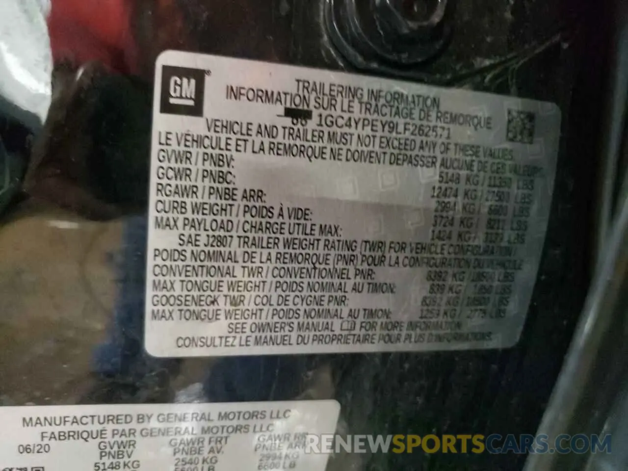 12 Photograph of a damaged car 1GC4YPEY9LF262571 CHEVROLET ALL Models 2020
